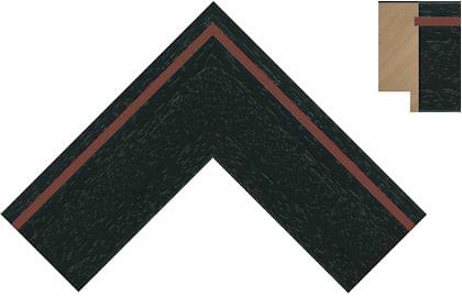 50mm Painted grain black with oxide indented backline
