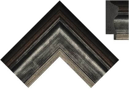 70mm Burnished silver over black with dark copper back ( c )