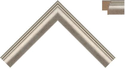25mm Antique distressed pale silver over faint red base