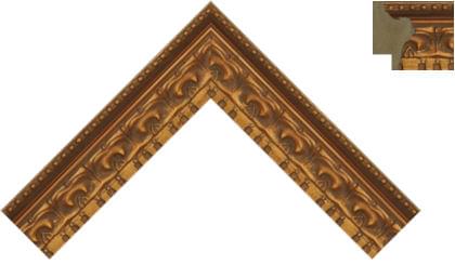35mm ' Baroque ' style antique gold ( c )