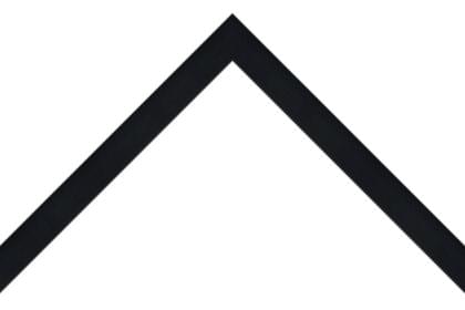 23mm Flat smooth black