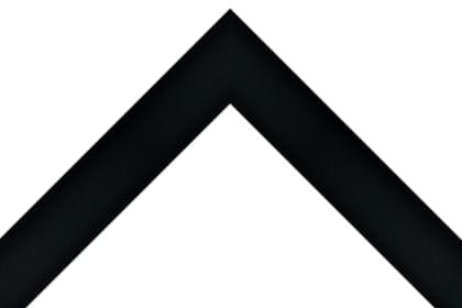 40mm Flat smooth black