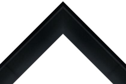 50mm Smooth black raised back edge