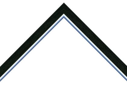 30mm Black with a bright silver line ( c )