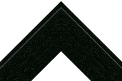 83mm Flat painted grain black Raised back edge