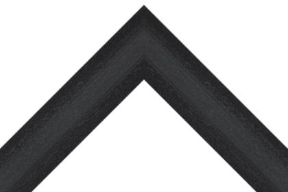 50mm Painted grain black with center indent