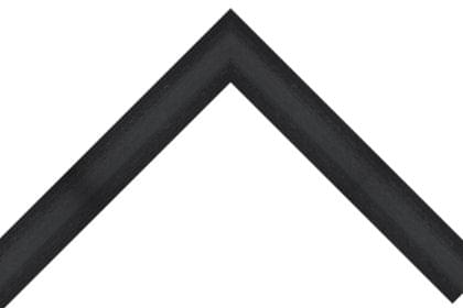 30mm Painted grain black with center indent