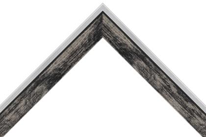 32mm Burnished black with bright silver back edge