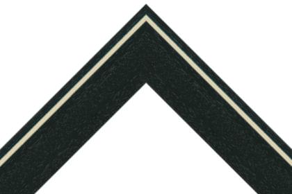50mm Painted grain black with calico indented backline
