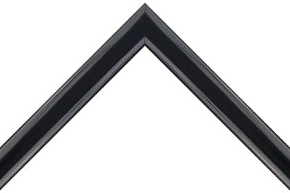 25mm ' Slight scoop ' High gloss black (c)