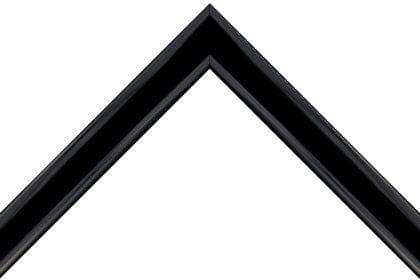 25mm Flat high gloss black
