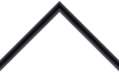 23mm ' Smooth ' cushion black with slightly rounded edges