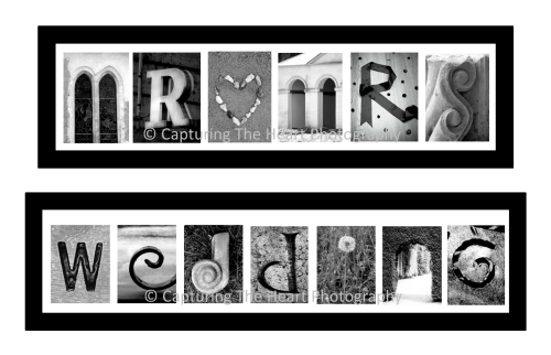 Wedding Letter Art Frames