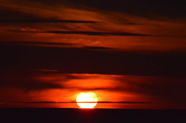 Sunset over the Pacific Ocean T.Bhakta