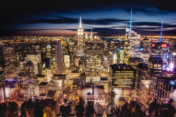 A view from the top of the rock NY