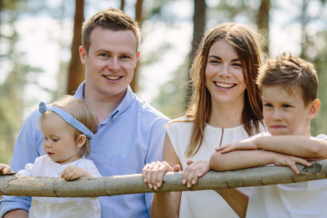 Family in the park