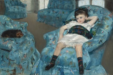 Mary Cassatt, Little Girl in a Blue Armchair, 1878 