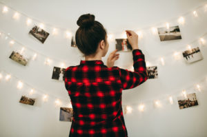 Hanging Polaroid Picture Display