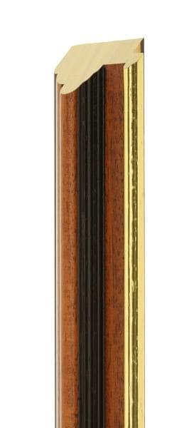 50mm High top brown Gold Line