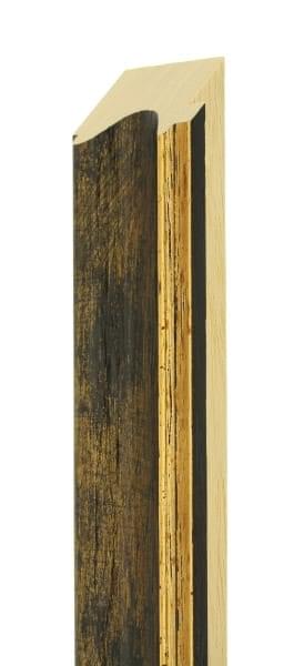 47mm Black and gold crackle gold line