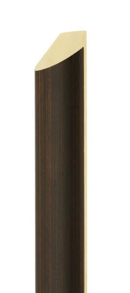 30mm Rounded dark grain mahogany