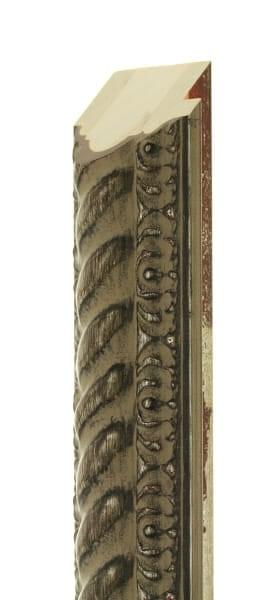 50mm Old rustic silver twirl (high pattern)