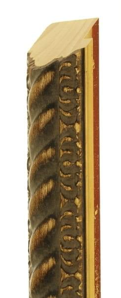 50mm Old rustic gold twirl (high pattern)