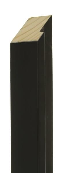 40mm Flat smooth black