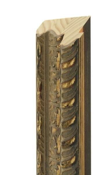 80mm Georgian gold and brown burnish