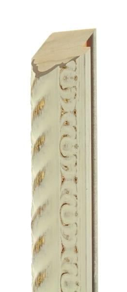 50mm White wash rope gold burnish (high pattern)