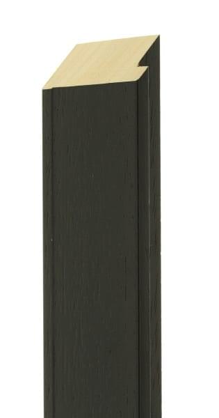 60mm Painted grain black raised back edge