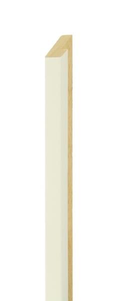 15mm High gloss white with slighty rounded edges