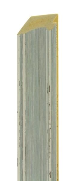 45mm Shabby Chic blue over cracked brown (resin)