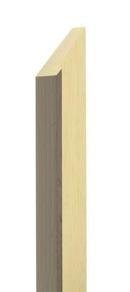 20mm Painted grain dark putty grey