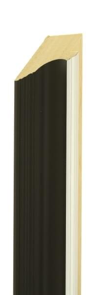 38mm Smooth reverse step black with silver line