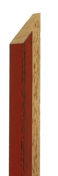 19mm Red gloss over black shabby chic crackle