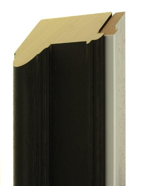 95mm Painted grain black - 10mm matt silver slip