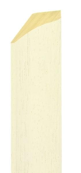 45mm Scooped painted grain white