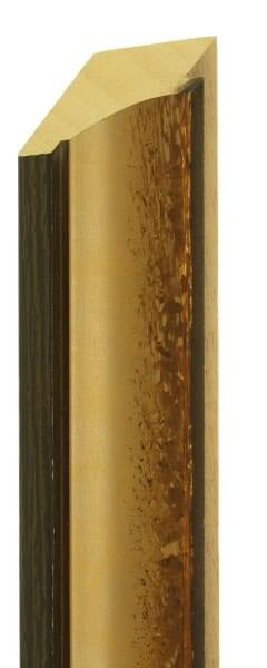 48mm Scooped bronze ebony edge and back