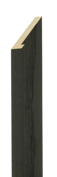 15mm Flat painted grain black