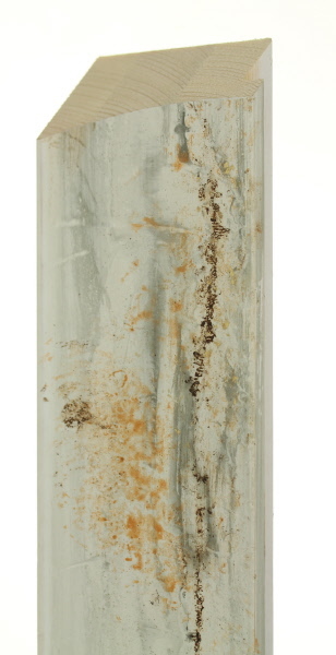 73mm Scooped gallery white gold grey