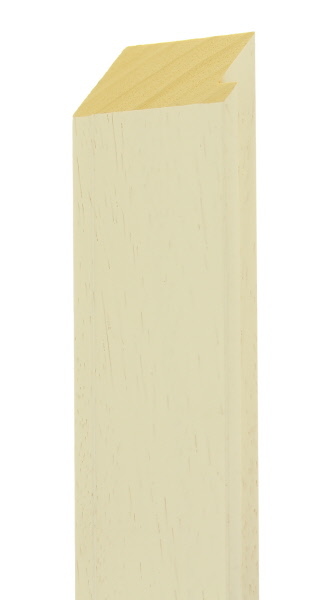 58mm Painted grain white raised back edge