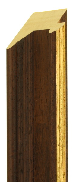 52mm Painted grain reverse step walnut gold line