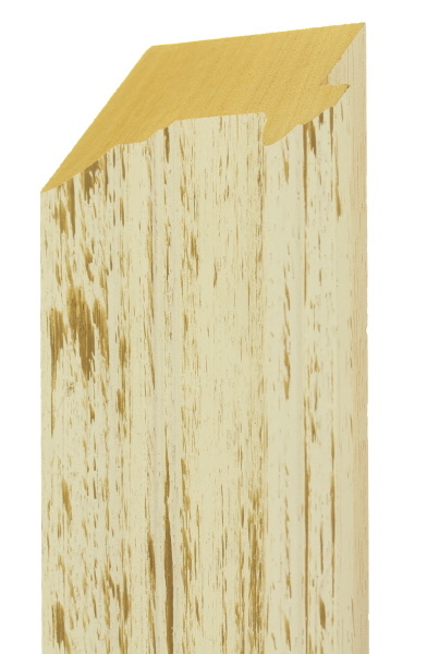 85mm Painted shabby chic white over tan