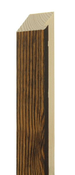 42mm Flat stained antique pine over black