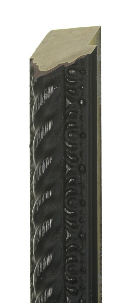 48mm black and silver rope