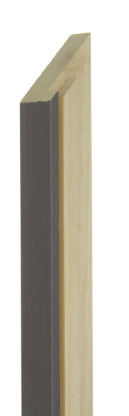 20mm Painted grain dark putty grey - 9mm pine box