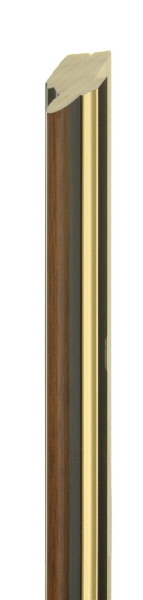 25mm High top brown gold line