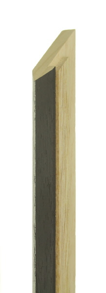 19mm Painted dark grey silver line - 9mm pine box