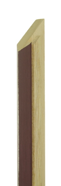 19mm Painted maroon silver line - 9mm pine box